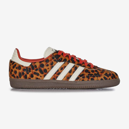 ADIDAS ORIGINALS samba SAMBA OG LEOPARD PONY HAIR MARRON/BLANC FEMME