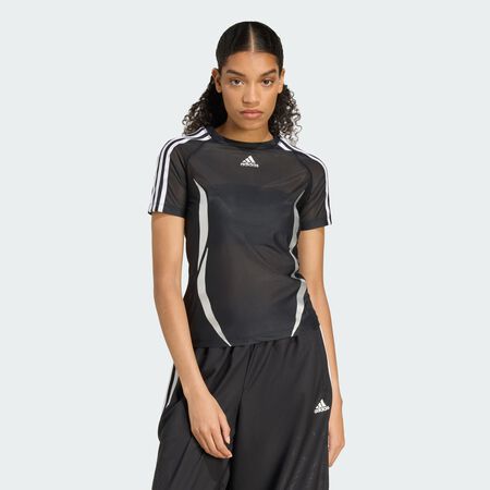 ADIDAS ORIGINALS T-shirt transparent ajusté Adilenium Season 4 Teamgeist Black FEMME