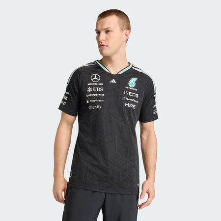 ADIDAS PERFORMANCE MAILLOT PILOTE MERCEDES - AMG PETRONAS FORMULA 1 TEAM AUTHENTIQUE Black HOMME