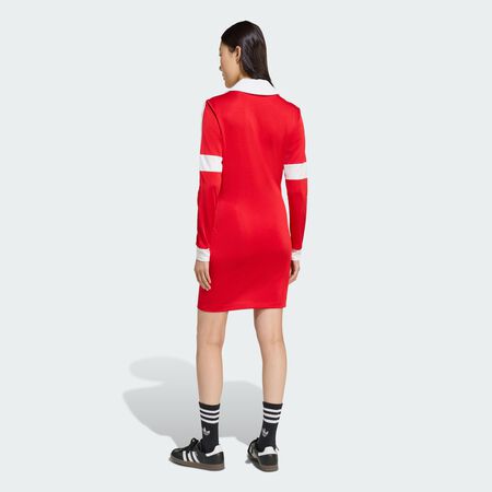 ADIDAS ORIGINALS Robe de football jersey graphique Better Scarlet FEMME