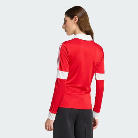 ADIDAS ORIGINALS Maillot de football manches longues graphique Better Scarlet FEMME