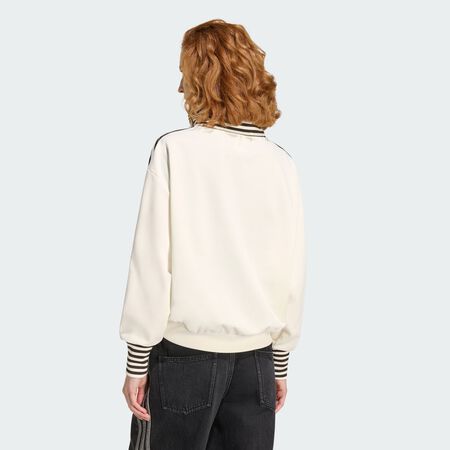 ADIDAS ORIGINALS Veste de survêtement CÔTELÉE BANDES VINTAGE BB TT Off White FEMME
