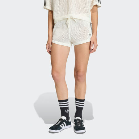 ADIDAS ORIGINALS SHORT CROCHET TRICOTÉ Off White FEMME