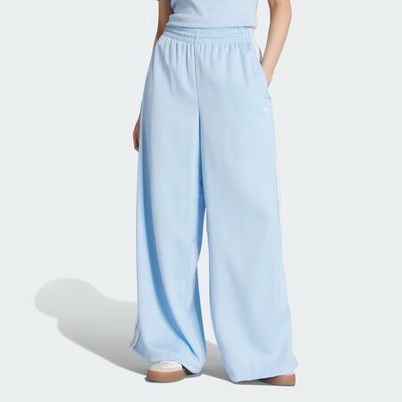 ADIDAS ORIGINALS Pantalon 3 bandes volants jambes larges satin adidas Originals Clear Sky FEMME
