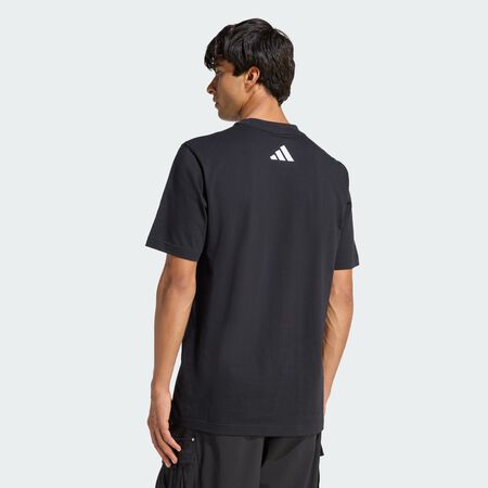 ADIDAS PERFORMANCE T-SHIRT GRAPHIQUE MERCEDES - AMG PETRONAS FORMULA 1 TEAM DNA Black / Semi Mint Rush HOMME