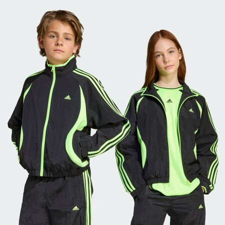 ADIDAS ORIGINALS Veste de survêtement Teamgeist Black / Signal Green CADET