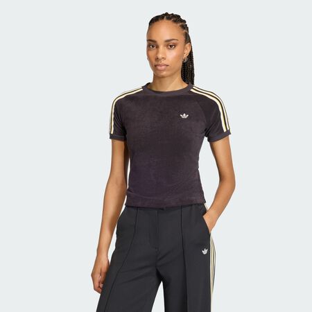 ADIDAS ORIGINALS T-SHIRT TISSU ÉPONGE CALI Black FEMME