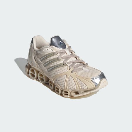 ADIDAS ORIGINALS Mega Ghostride Shoes Wonder White / Wonder Beige / Silver Metallic WOMEN