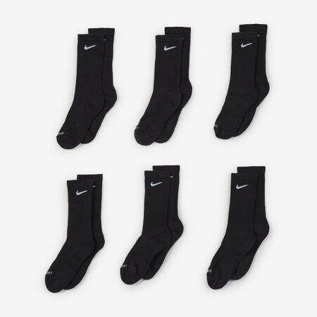 NIKE CHAUSSETTES X6 CREW NOIR/BLANC HOMME