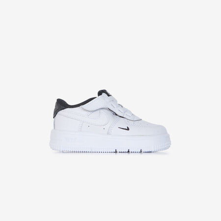 AIR FORCE 1 LOW CF MINI SWOOSH : BLANC/NOIR