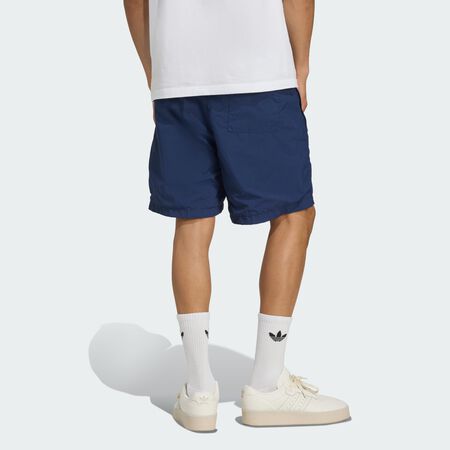 ADIDAS ORIGINALS Short toile Trèfle Essentials Night Indigo / White HOMME