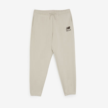 NEW BALANCE PANT JOGGER BOSTON LOGO BEIGE/MARRON HOMME
