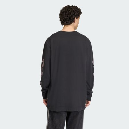 ADIDAS ORIGINALS T-SHIRT MANCHES LONGUES GRAPHIQUE 90s ALTERNATIVE SPORT ARCHIVE Black HOMME