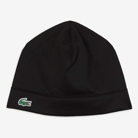 LACOSTE BEANIE SIDE LOGO SPORT NOIR/VERT HOMME