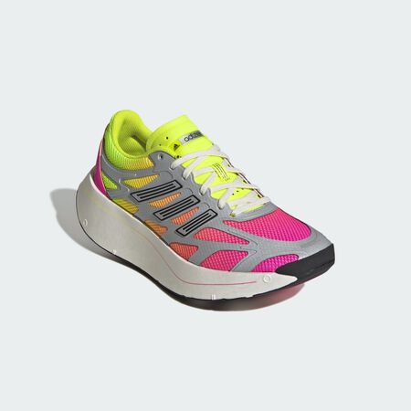 ADIDAS ORIGINALS Adizero Aruku Shoes Shock Pink / Solar Yellow / Shock Pink WOMEN