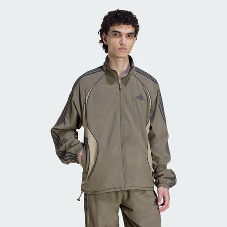 ADIDAS ORIGINALS Veste de survêtement Teamgeist Adicolor Blanch Brown HOMME