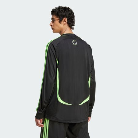 ADIDAS ORIGINALS T-shirt manches longues Teamgeist Adicolor Black / Signal Green HOMME