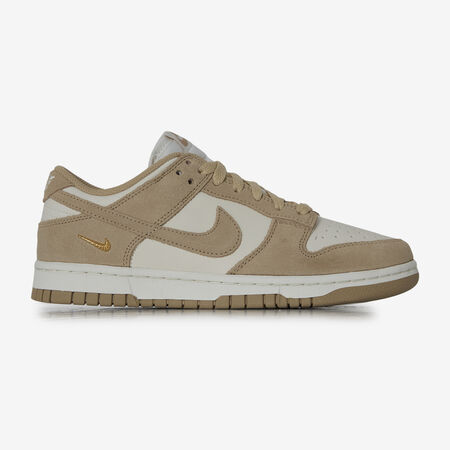 DUNK LOW SUEDE MINI SWOOSH : ECRU/BEIGE