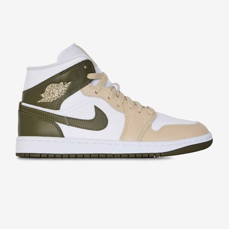 JORDAN air jordan 1 AIR JORDAN 1 MID WHITE/KHAKI WOMEN