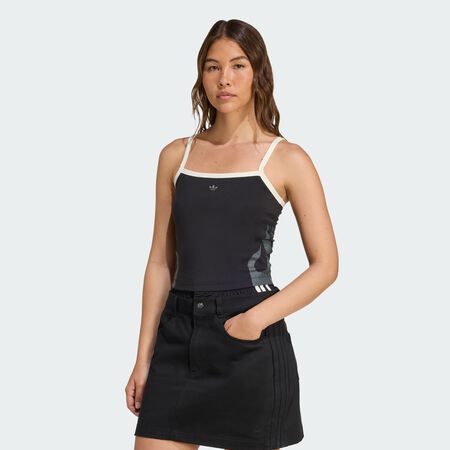 ADIDAS ORIGINALS Débardeur Flames Black / Off White FEMME