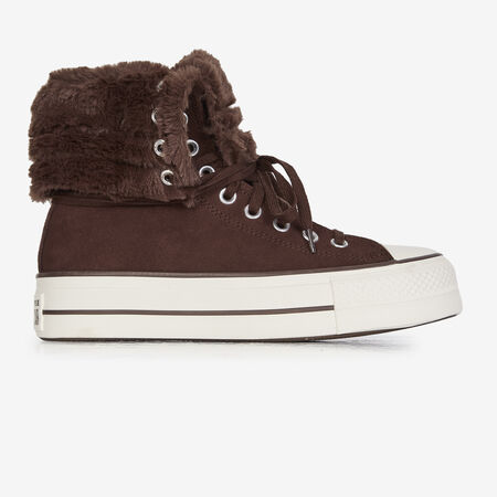 CONVERSE chuck taylor all star CTAS FOLD-OVER LIFT MARRON FEMME