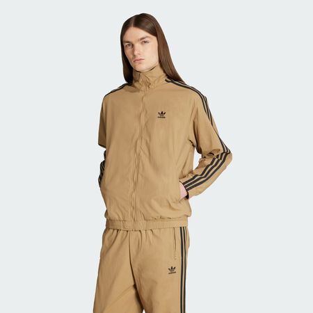 Adicolor Woven Firebird Track Top : Beige / Black