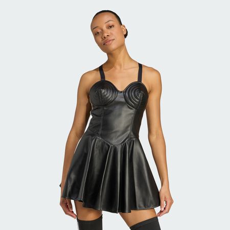 ADIDAS ORIGINALS Robe matière synthétique adidas x Jeremy Scott Black FEMME