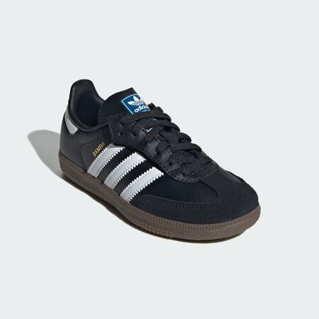 ADIDAS ORIGINALS Chaussure lacets élastiques fermeture confortable Samba OG Enfants Core Black / Cloud White / Gum CADET