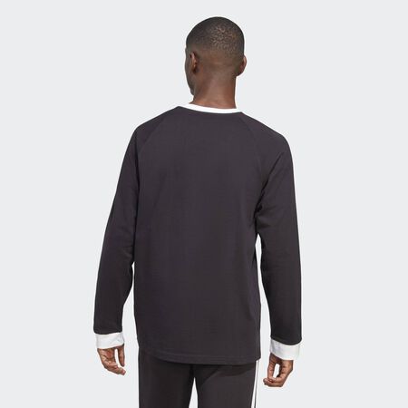 ADIDAS ORIGINALS Adicolor Classics 3-Stripes Long Sleeve Tee Black MEN