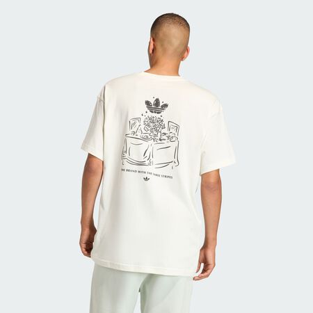 ADIDAS ORIGINALS T-SHIRT GRAPHIQUE SUPPER CLUB Off White HOMME