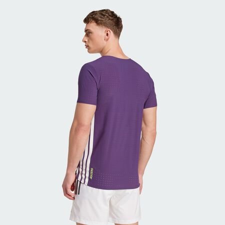 ADIDAS PERFORMANCE T-shirt de running Adizero Aurora Plum HOMME