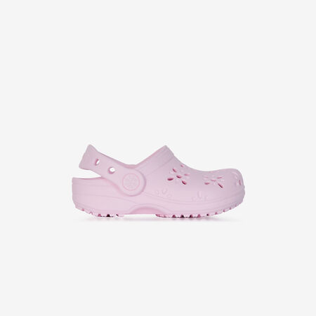 CROCS CLASSIC CLOG FLORAL ROSE BÉBÉ