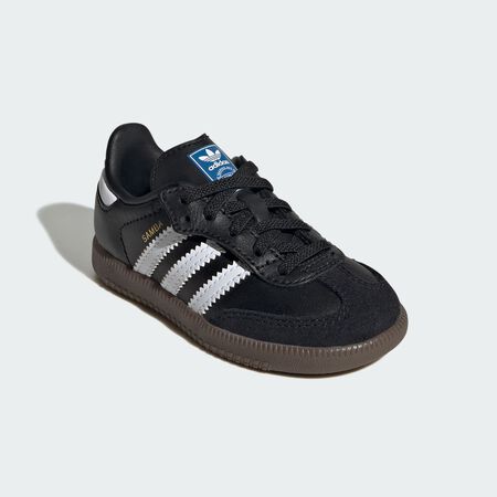 ADIDAS ORIGINALS Chaussure lacets élastiques fermeture confortable Samba OG Enfants Cloud White / Core Black / Gum BÉBÉ