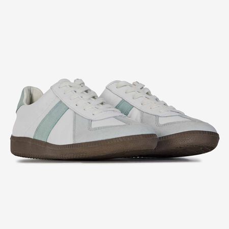 AIGLE EURO TRAINER BLANC/VERT FEMME