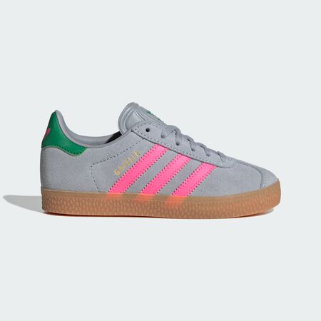 ADIDAS ORIGINALS Chaussure Gazelle Halo Silver / Lucid Pink / Green CADET