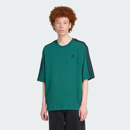 ADIDAS ORIGINALS T-shirt oversize Adicolor Aurora Ivy / Black HOMME