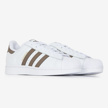 ADIDAS ORIGINALS superstar SUPERSTAR BLANC/MARRON HOMME