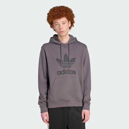 ADIDAS ORIGINALS Adicolor Classics Trefoil Hoodie Grey Strata MEN