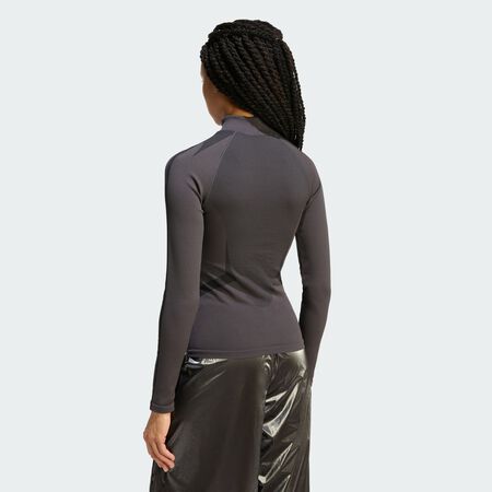 ADIDAS ORIGINALS T-shirt manches longues Utility Black / Black / Grey Two FEMME