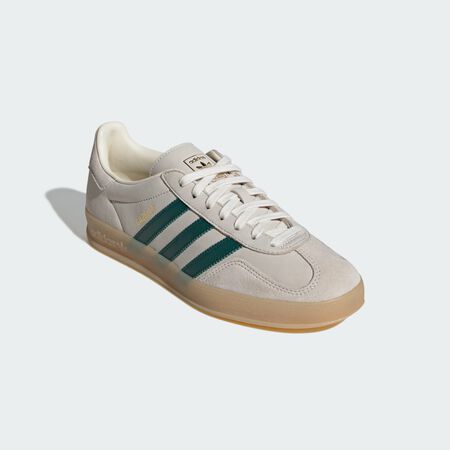 ADIDAS ORIGINALS CHAUSSURES GAZELLE INDOOR Cream White / Collegiate Green / Gum MIXTE