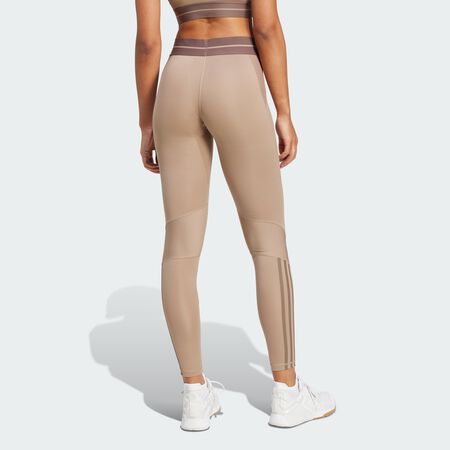 ADIDAS ORIGINALS Legging Hyperglam Rib 1/1 Chalky Brown / Earth Strata FEMME