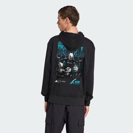 ADIDAS ORIGINALS Mercedes - AMG Petronas Formula One Team George Russell Graphic Hoodie Black MEN
