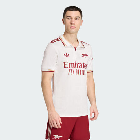 ADIDAS PERFORMANCE Arsenal 25/26 Third Authentic Jersey Cloud White / Team Coll Burgundy 2 MEN