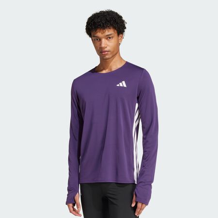 ADIDAS PERFORMANCE T-shirt manches longues de running Adizero Aurora Plum HOMME