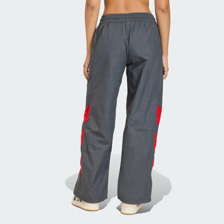 ADIDAS ORIGINALS BLOCKED WASHED TRACK PANTS Black WOMEN