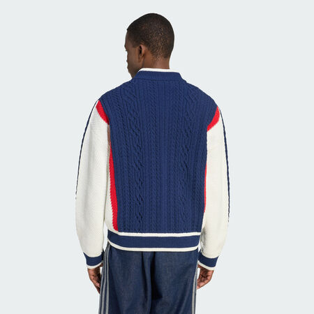 ADIDAS ORIGINALS RETRO REMIX CARDIGAN Night Indigo / Off White / Better Scarlet MEN