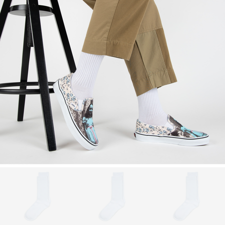 COURIR PACK CHAUSSETTES X3 CREW COURIR BLANC MIXTE