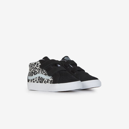VANS SK8-MID V NOIR/LEOPARD BÉBÉ