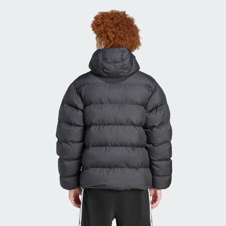 ADIDAS ORIGINALS Tonal Hooded Puffer Jacket Black / Black / Black / Black MEN