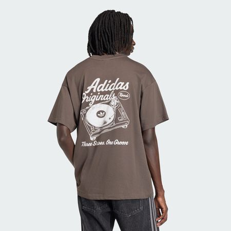 ADIDAS ORIGINALS T-shirt graphique Vintage Records Shadow Olive HOMME